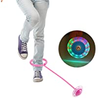 Pelota de salto enganchada al tobillo- luz LED intermitente- pelota de baile- pelota de juguete- juego de pie- pelota de…